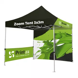 Nůžkový stan Zoom Tent 3x3m s tiskem