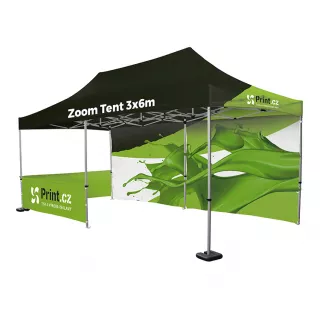Nůžkový stan Zoom Tent 3x6 m s tiskem