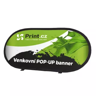Venkovní textilní Pop Up banner