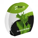 Textilní stěna 3D Disk kulatá s tiskem